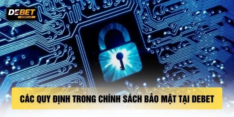 Các quy định trong chính sách bảo mật tại DEBET