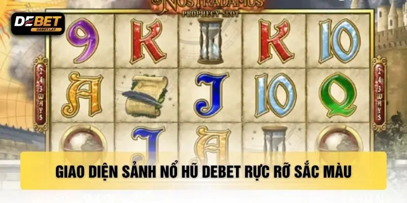 Giao diện sảnh nổ hũ DEBET rực rỡ sắc màu