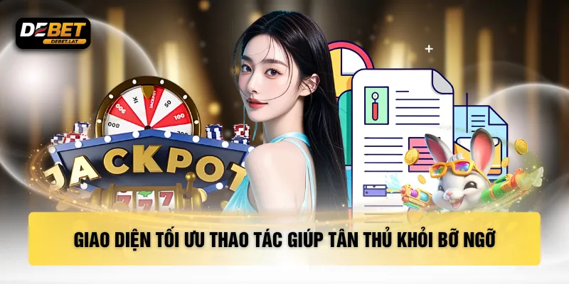 Giao diện tối ưu thao tác giúp tân thủ khỏi bỡ ngỡ